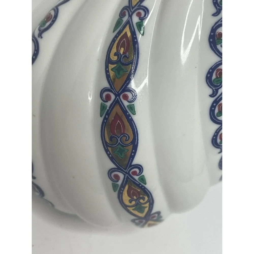 Vintage Elizabeth Arden Byzantium Spiral Decanter Enameled Potion Genie Bottle